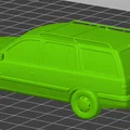 Mô hình xe 3D Opel Kadet 1600 D (1995) thiết kế sắc nét - Thumbnail 3