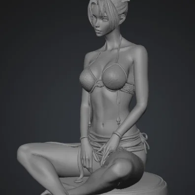 Mô hình nữ chiến binh Samurai (Samurai Donna) - Mẫu in 3D sắc nét