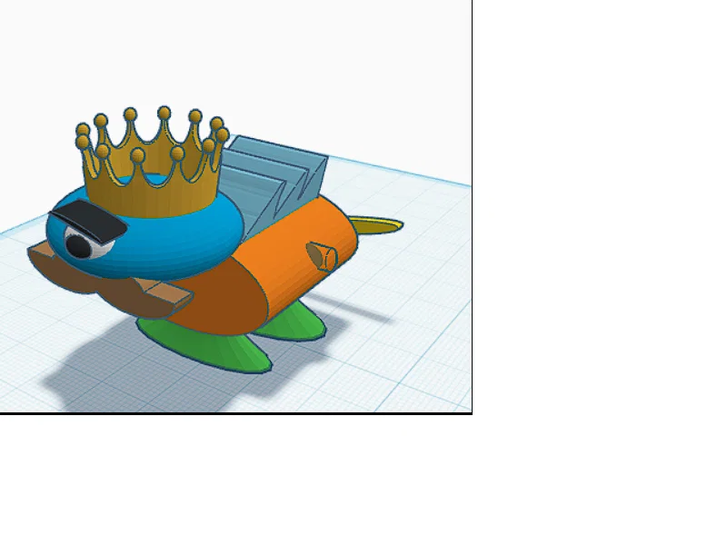 Mô hình 3D nhân vật vui nhộn Predátor Franta král - Image 2