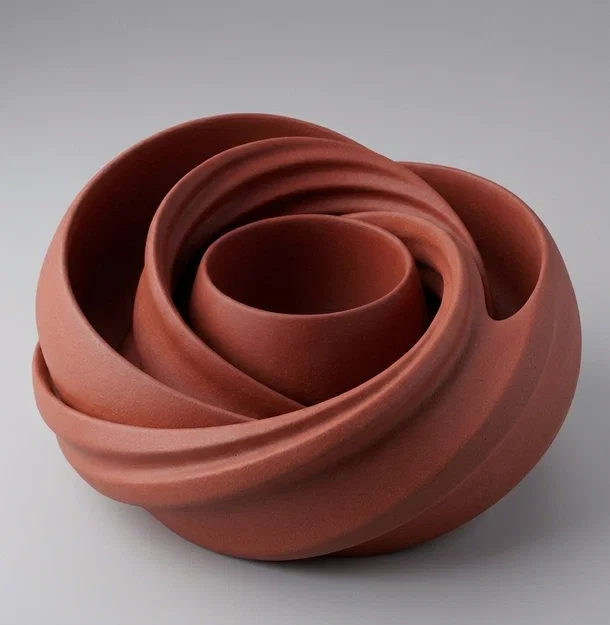 Rosy – Bình cắm hoa phong cách Japandi - Image 1