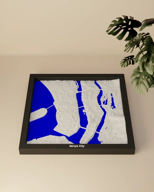 Thành phố Tam Á, Trung Quốc - Mô hình địa hình 3D thu nhỏ - Image 3