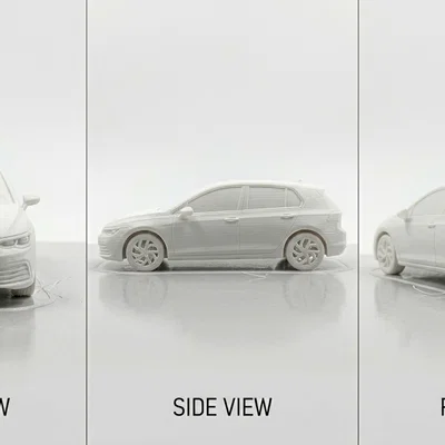Mô hình Volkswagen Golf in 3D chi tiết dễ in (Print in place)