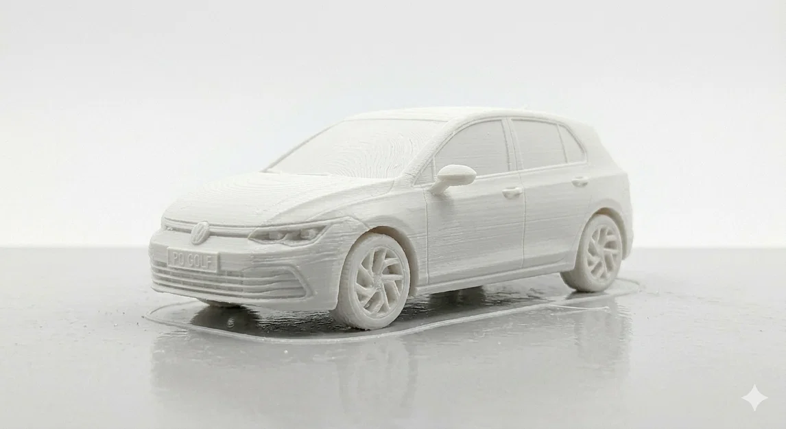 Mô hình Volkswagen Golf in 3D chi tiết dễ in (Print in place) - Image 2