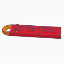 Móc khóa in 3D Love You - Món quà nhỏ đầy ý nghĩa