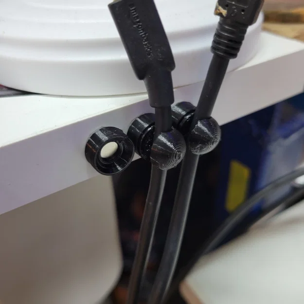Kẹp giữ dây cáp tối giản tích hợp nam châm 2x6mm chuẩn Gridfinity - Image 1