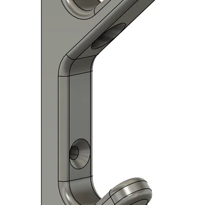 Móc treo đồ 3D đa năng gắn tường - Thiết kế bền đẹp, dễ in