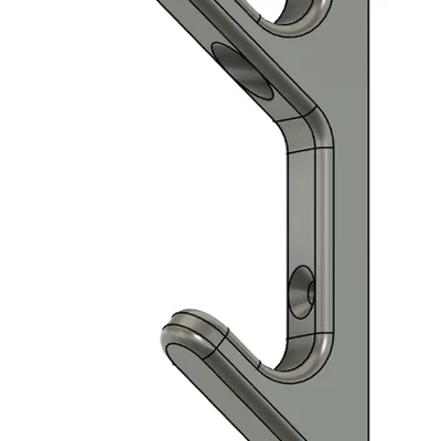 Móc treo đồ 3D đa năng gắn tường - Thiết kế bền đẹp, dễ in