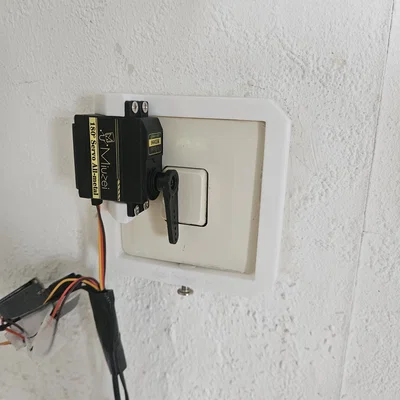 Bộ khung 3D điều khiển công tắc thông minh bằng ESP32 và Servo