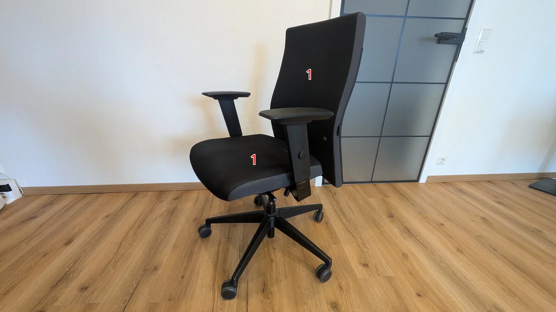 Bộ kit sửa chữa cơ chế ngả lưng cho ghế Interstuhl F160 - Image 2