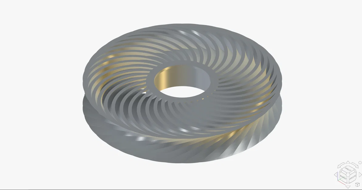Mô hình cánh quạt Toroidal 36 cánh (Toroidal fan) - Dự án 3D độc đáo - Image 1