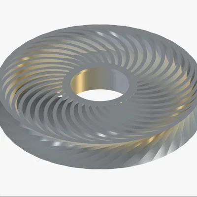 Mô hình cánh quạt Toroidal 36 cánh (Toroidal fan) - Dự án 3D độc đáo