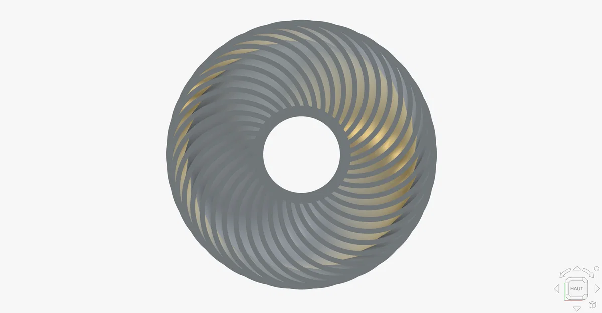 Mô hình cánh quạt Toroidal 36 cánh (Toroidal fan) - Dự án 3D độc đáo - Image 2