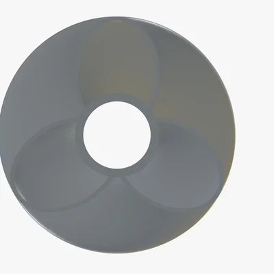 Cánh quạt Ovoidal 3 lá thiết kế khí động học cho máy in 3D