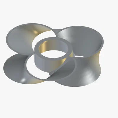 Cánh quạt Toroidal 3 cánh (Toroidal fan) - Thiết kế tản nhiệt 3D