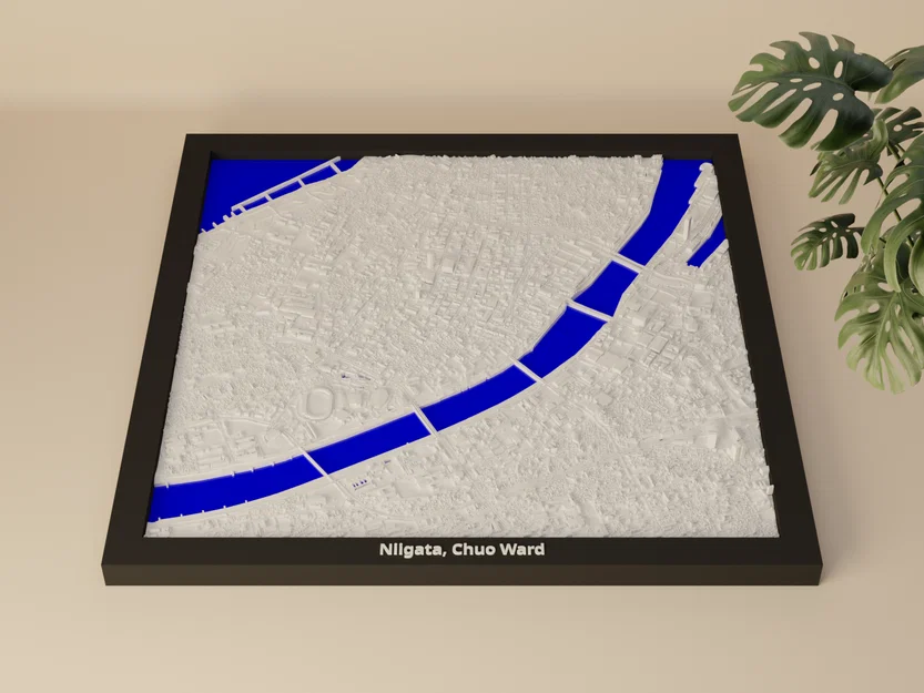 Niigata, Chuo Ward, Nhật Bản - Mô hình thu nhỏ 3D - Image 1