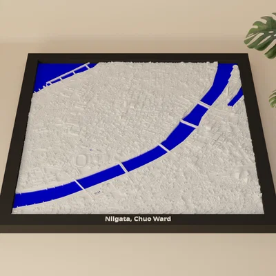 Niigata, Chuo Ward, Nhật Bản - Mô hình thu nhỏ 3D