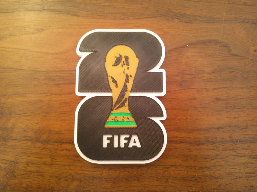 Mô hình logo World Cup 2026 in 3D đẹp mắt - Hướng dẫn in đa màu - Image 1