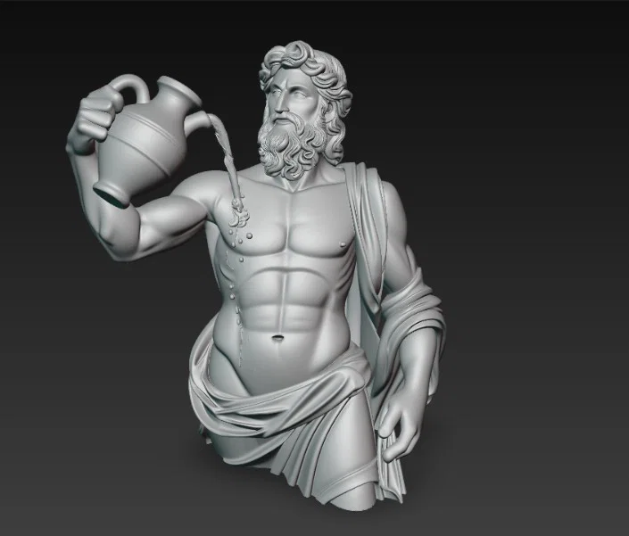 Mô hình 3D Greek Drunkard – Tượng nghệ thuật cổ điển Hy Lạp đầy ấn tượng - Image 2
