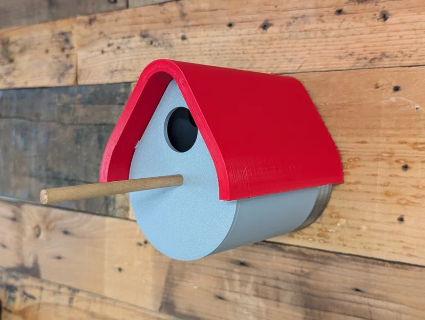 Nhà Cho Chim Mái Trượt (Sliding Roof Bird House) - Image 1