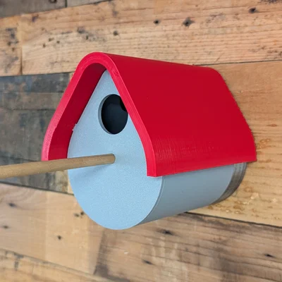 Nhà Cho Chim Mái Trượt (Sliding Roof Bird House)