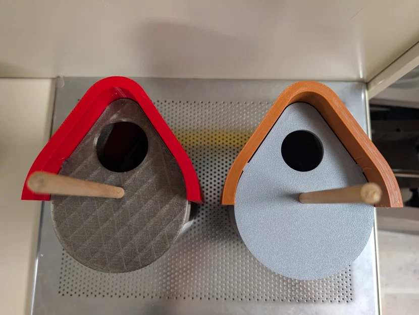 Nhà Cho Chim Mái Trượt (Sliding Roof Bird House) - Image 3