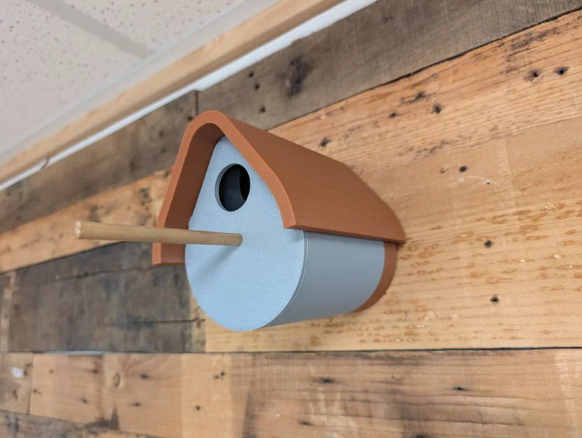 Nhà Cho Chim Mái Trượt (Sliding Roof Bird House) - Image 5