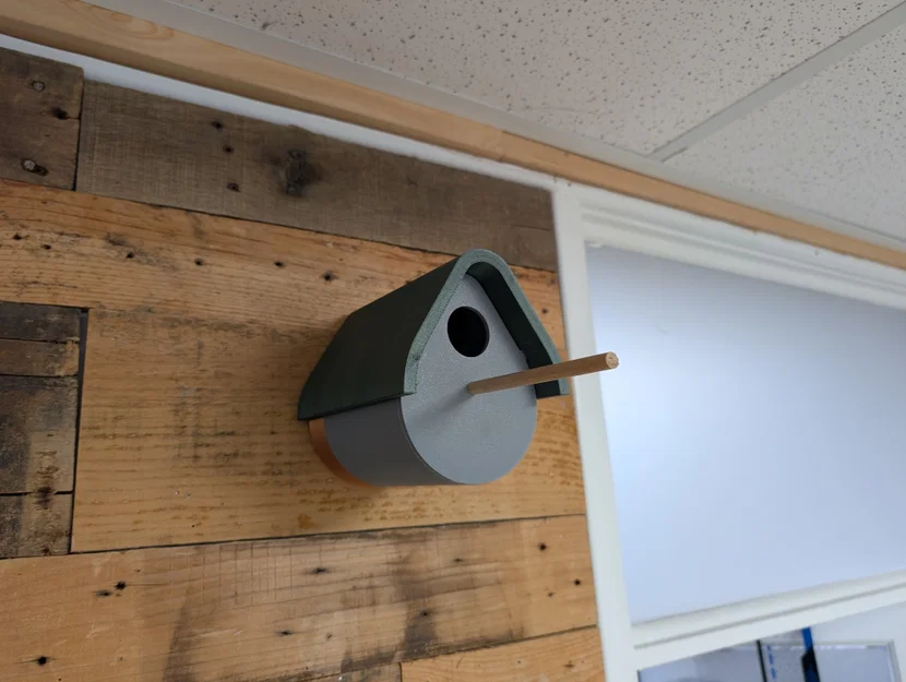 Nhà Cho Chim Mái Trượt (Sliding Roof Bird House) - Image 12