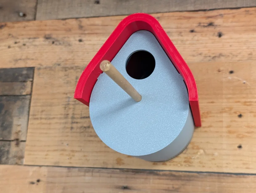 Nhà Cho Chim Mái Trượt (Sliding Roof Bird House) - Image 13