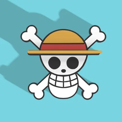 Mẫu kệ treo tường trang trí hình biểu tượng One Piece (One Piece Shelf)