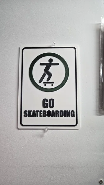 Bảng hiệu "Go Skateboarding" (Cứ trượt ván đi) - Image 1