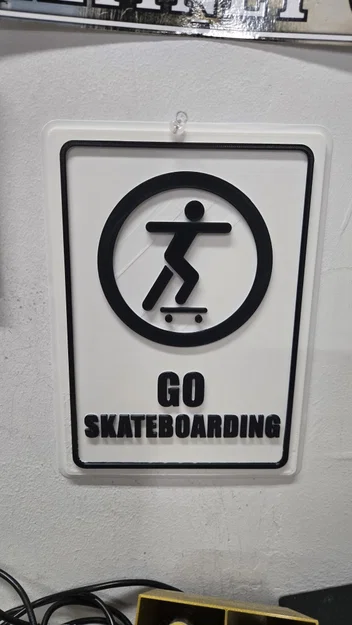 Bảng hiệu "Go Skateboarding" (Cứ trượt ván đi) - Image 2
