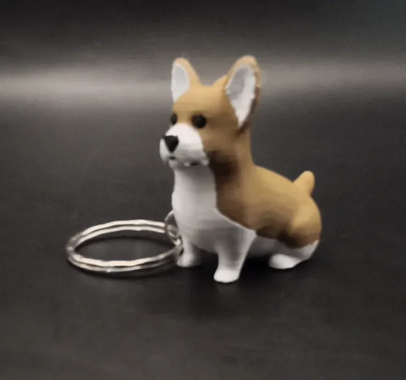 Móc khóa hình chó Corgi
