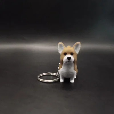 Móc khóa hình chó Corgi