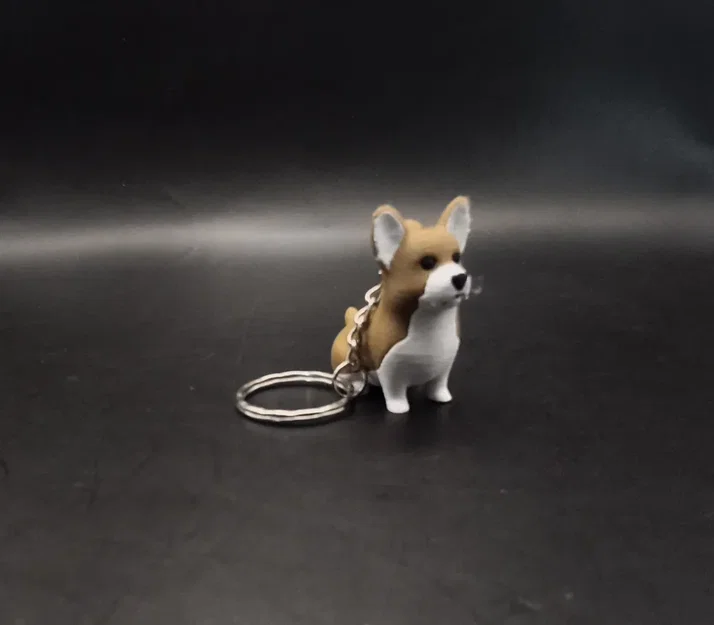 Móc khóa hình chó Corgi - Image 3