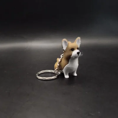 Móc khóa hình chó Corgi
