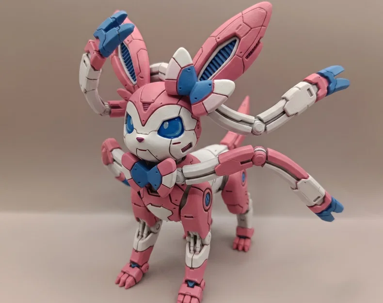 Mô hình sưu tầm Mecha Sylveon - Phong cách Transformer - Image 1