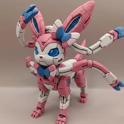 Mô hình sưu tầm Mecha Sylveon - Phong cách Transformer