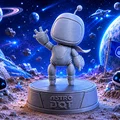 Mô hình 3D Astrobot (Astro Bot) trang trí bàn chơi game PS5 - Thumbnail 1