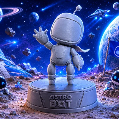 Mô hình 3D Astrobot (Astro Bot) trang trí bàn chơi game PS5