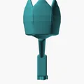 Giá Đỡ Ly Hình Hoa Tulip — Kẹp Để Ly Nước Gắn Bàn Làm Việc - Thumbnail 3