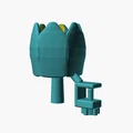 Giá Đỡ Ly Hình Hoa Tulip — Kẹp Để Ly Nước Gắn Bàn Làm Việc - Thumbnail 8