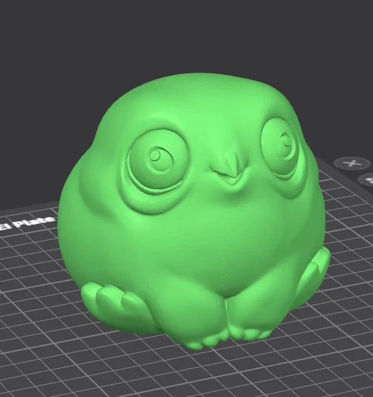 Mô hình chú chim béo (Fat Bird) dễ thương trang trí 3D - Image 2