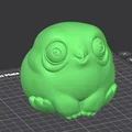 Mô hình chú chim béo (Fat Bird) dễ thương trang trí 3D - Thumbnail 2
