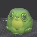 Mô hình chú chim béo (Fat Bird) dễ thương trang trí 3D - Thumbnail 3