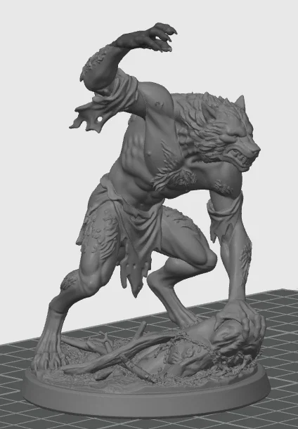 Mô hình Ma sói đang tấn công (Attacking Werewolf) - Image 1