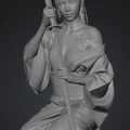 Mô hình 3D Nữ Samurai (Samurai donna) tinh xảo để in 3D - Thumbnail 4