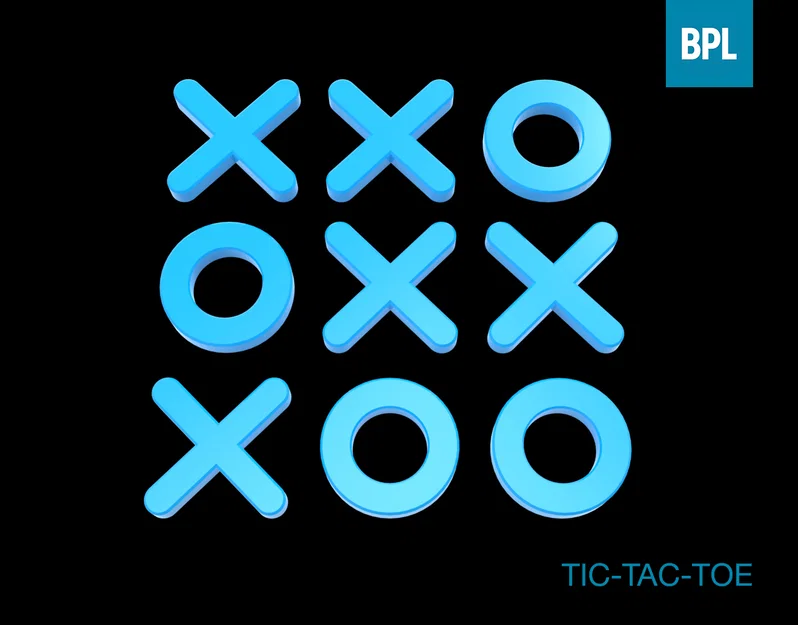 Bộ trò chơi cờ ca-rô (Tic-Tac-Toe) thiết kế in 3D thông minh - Image 1