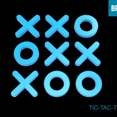 Bộ trò chơi cờ ca-rô (Tic-Tac-Toe) thiết kế in 3D thông minh
