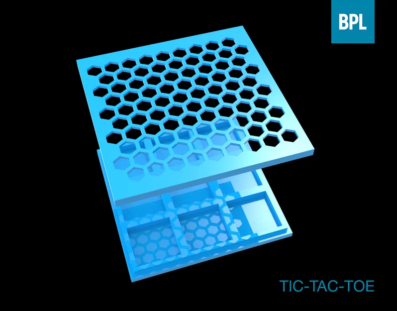 Bộ trò chơi cờ ca-rô (Tic-Tac-Toe) thiết kế in 3D thông minh - Image 3