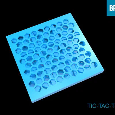 Bộ trò chơi cờ ca-rô (Tic-Tac-Toe) thiết kế in 3D thông minh